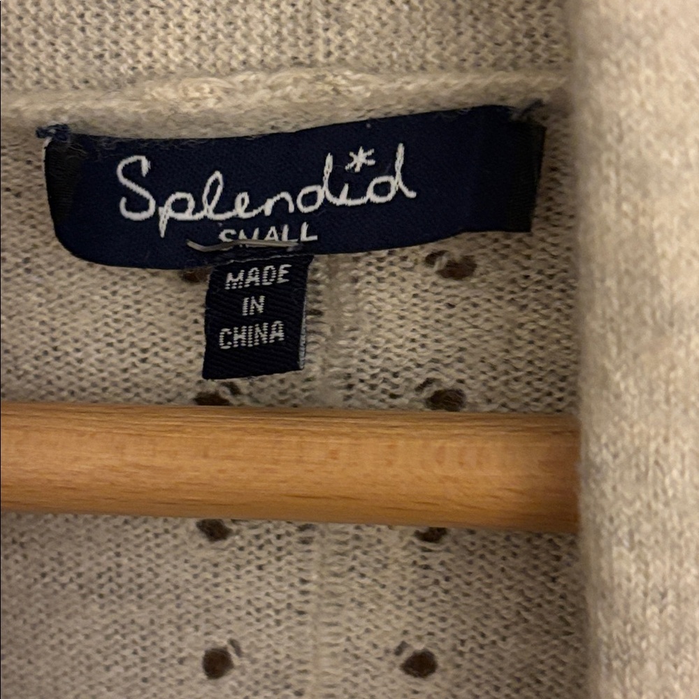 Splendid Cream Knit Cardigan - Picture 2 of 3